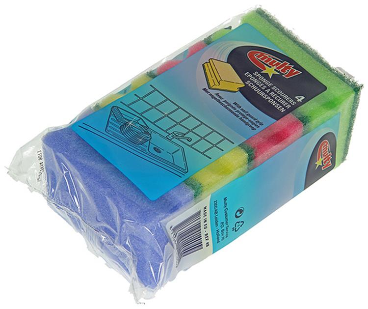Multy 1002226 - Éponge 4 manches | 16 pièces