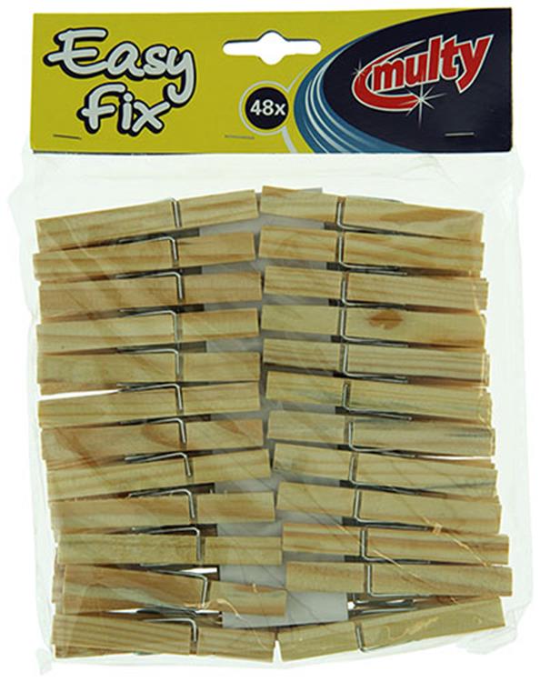 Multy 1010128 - pinces à linge en bois 48 pcs | 15 pièces