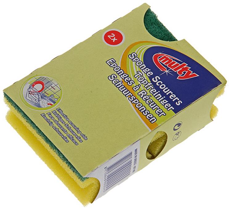 Multy 1002225 - Éponge 2 manches | 15 pièces