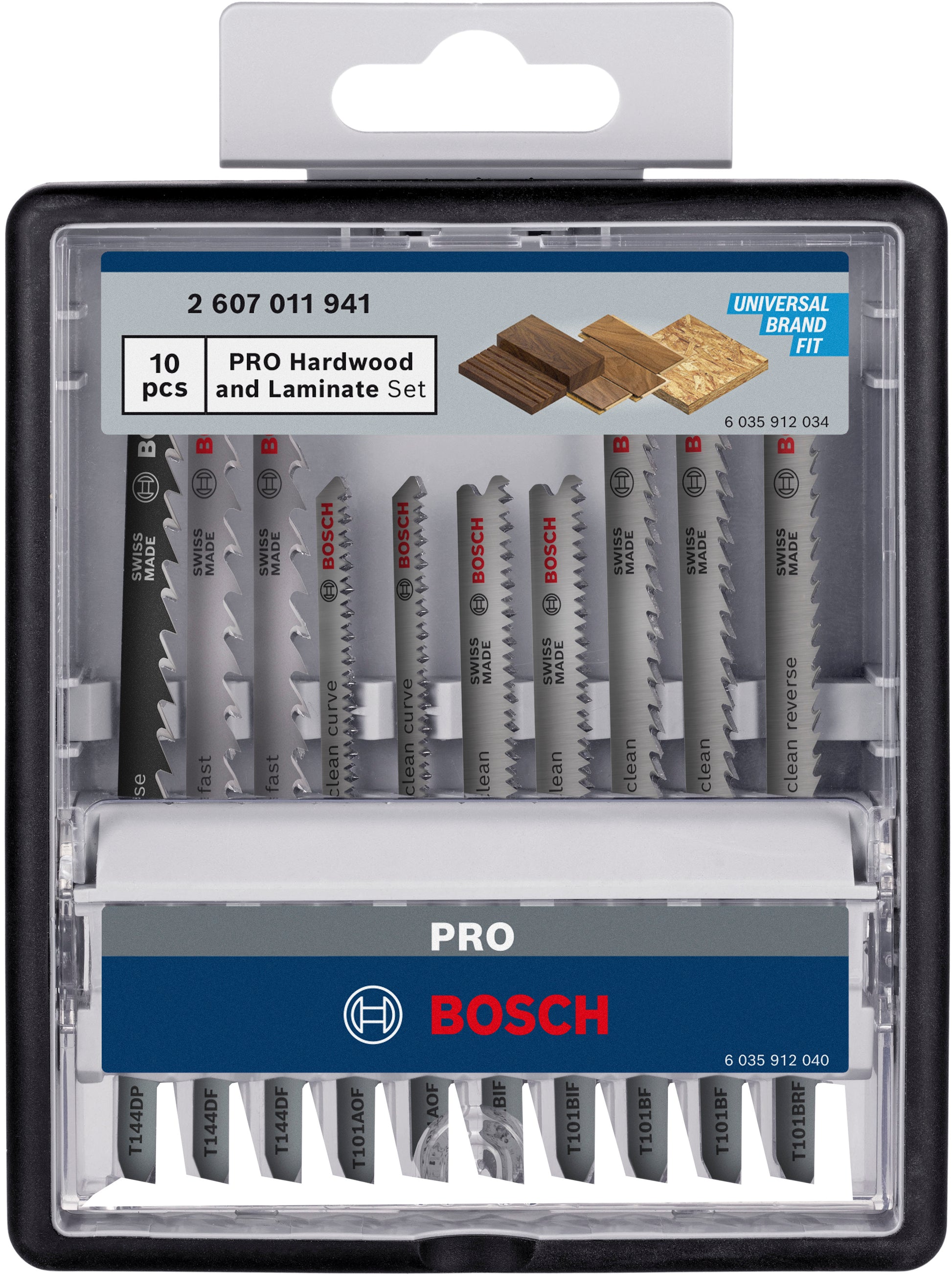 Bosch accessoires pro ensemble bois dur et stratifié | 83 mm | 10 pièces - 2607011941