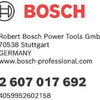 BOSCH 45 pièces ajusté à la vis