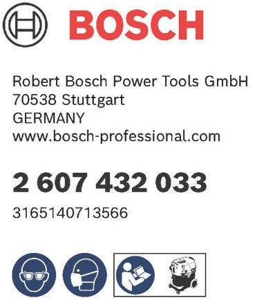 Accessoires Bosch filtre plissé plat en cellulose gas35-55 | 2607432033 - 2607432033