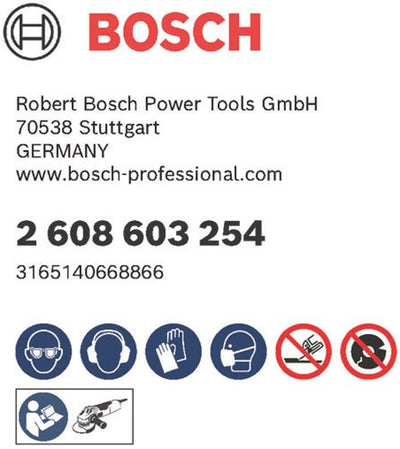 Accessoires Bosch disques à tronçonner bosch métal acier inoxydable 115mm x 1mm | par 10 - 2608603254