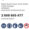 Bosch accessoires disque abrasif fibre 125 r444, expert pour métal, 80 - 2608605477