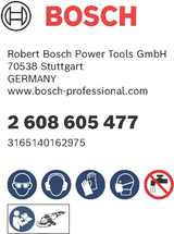 Bosch accessoires disque abrasif fibre 125 r444, expert pour métal, 80 - 2608605477 - afbeelding 2