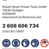 Bosch accessoires disque abrasif fibre 125 r574, idéal pour le métal, k80 - 2608606734