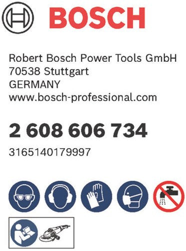 Bosch accessoires disque abrasif fibre 125 r574, idéal pour le métal, k80 - 2608606734