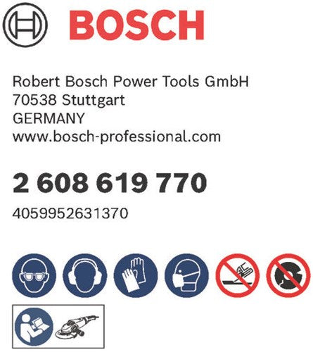 Bosch accessoires disque à tronçonner standard métal 230x1,9x22,23 - 2608619770