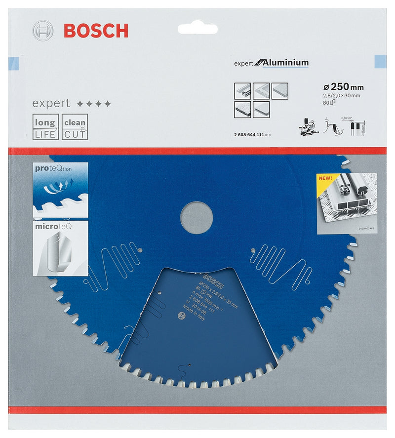 Bosch accessoires lame de scie circulaire expert pour aluminium 250 x 30 x 2,8 mm, 80 - 1 pièce(s) - 2608644111 - 2608644111