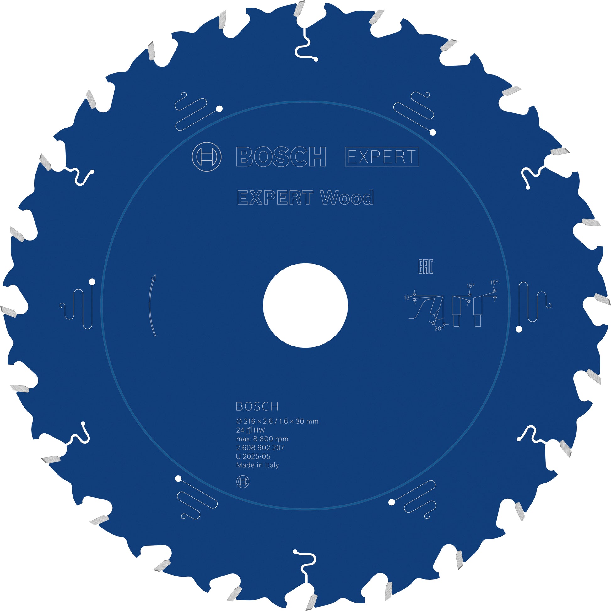 Bosch accessoires expert lame de scie circulaire à bois | 216 x 2,6 1,6 x 30 mm | t24 - 2608902207