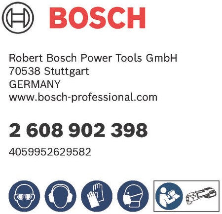 Accessoires Bosch starlock aiz 32 apib bim, bois+métal, incurvé-tec 32 x 50 - pack 10 pièces + expert aiz 32 apilt - 2608902398