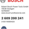 Accessoires Bosch sans filetage fin type 59 10,6 x 0,72 x 10 mm 1000 pcs - 2609200241