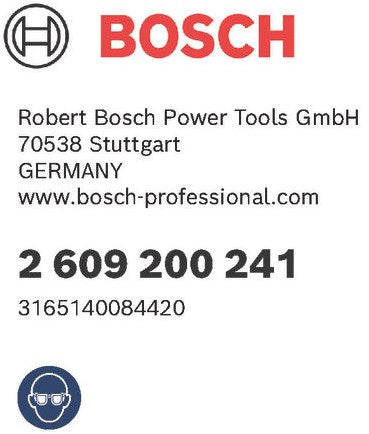 Accessoires Bosch sans filetage fin type 59 10,6 x 0,72 x 10 mm 1000 pcs - 2609200241