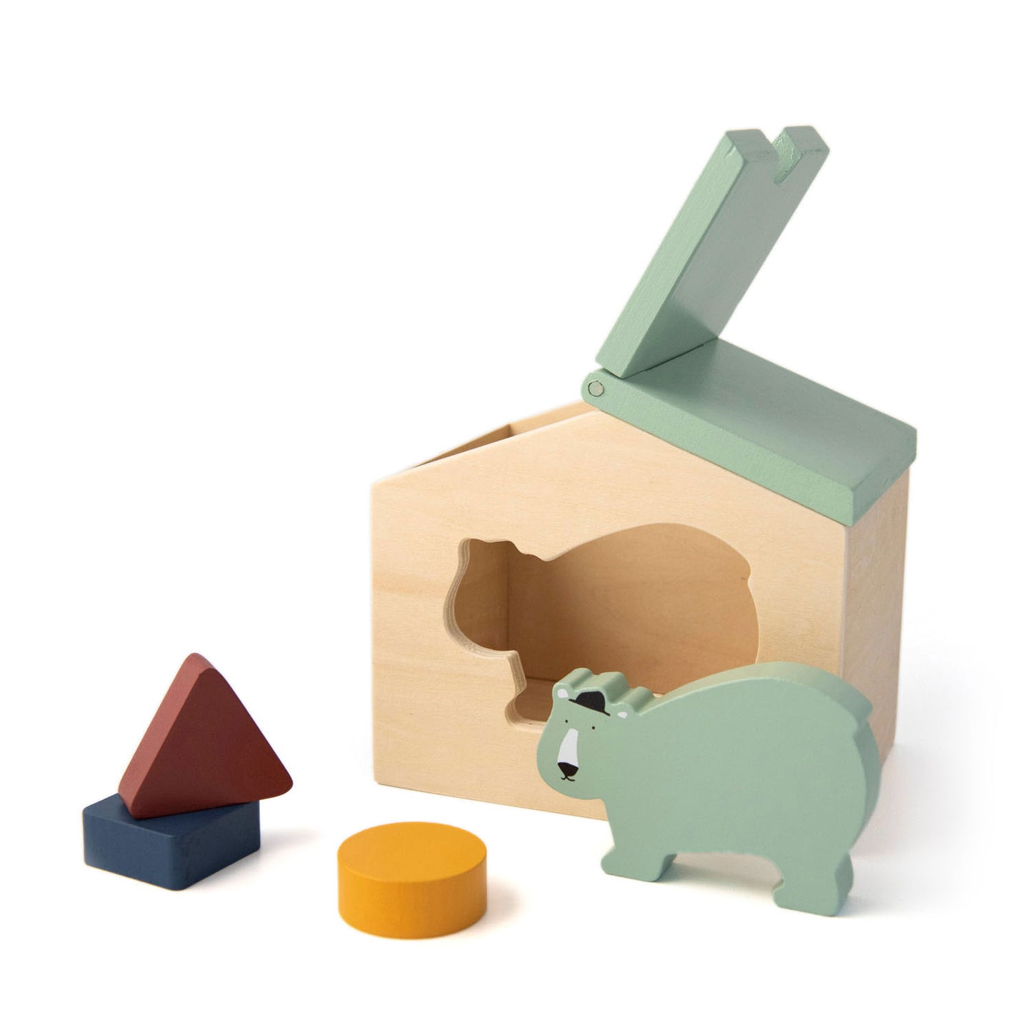 Trixie Wooden House avec des blocs M. Ours
