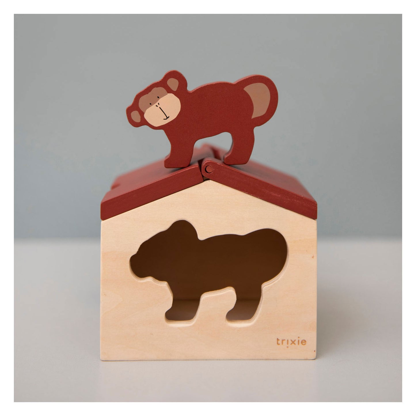 Trixie Wooden House avec des blocs M. Singe