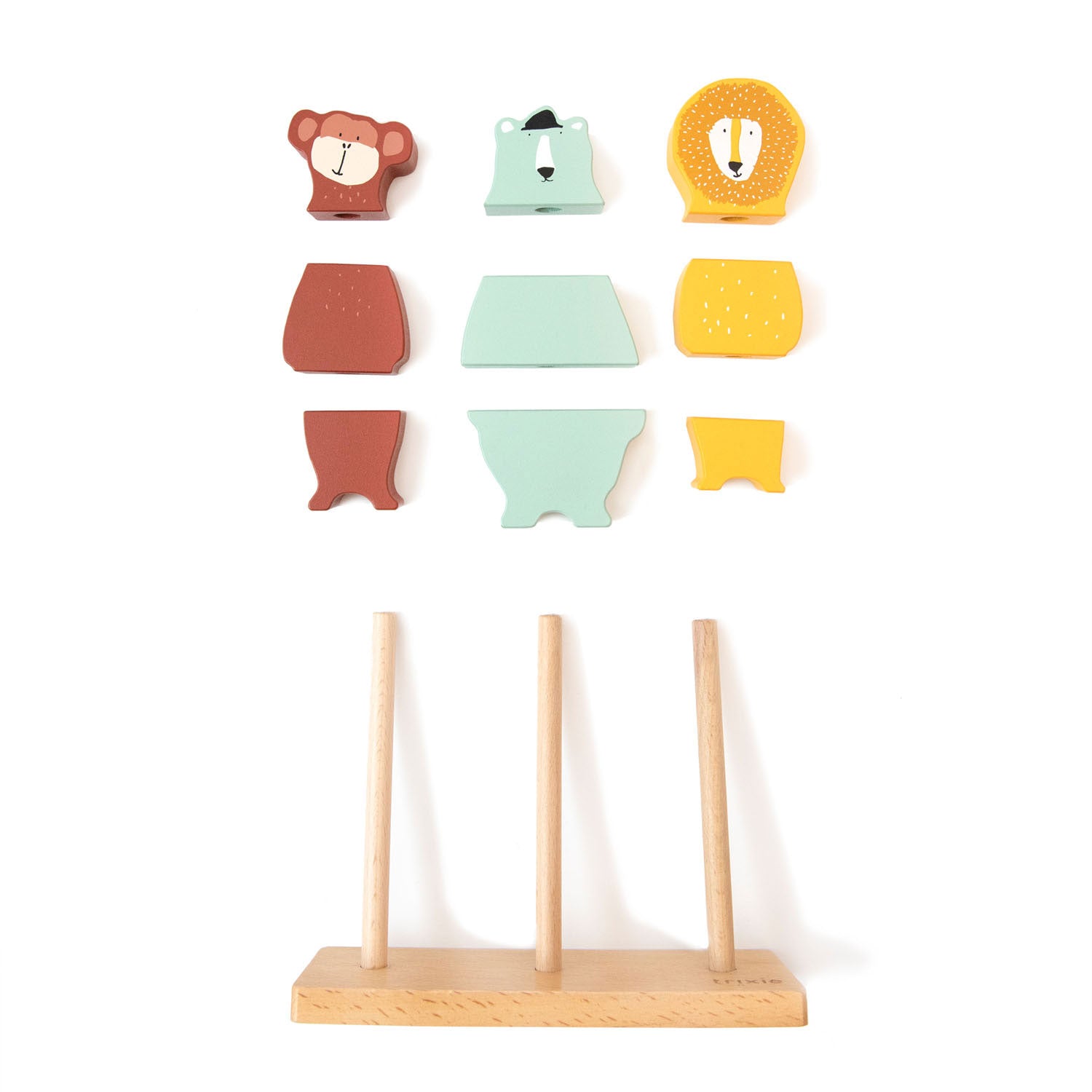 Trixie Wooden Stack d'animaux de puzzle