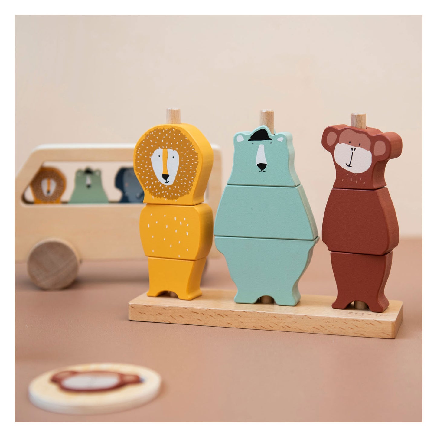 Trixie Wooden Stack d'animaux de puzzle