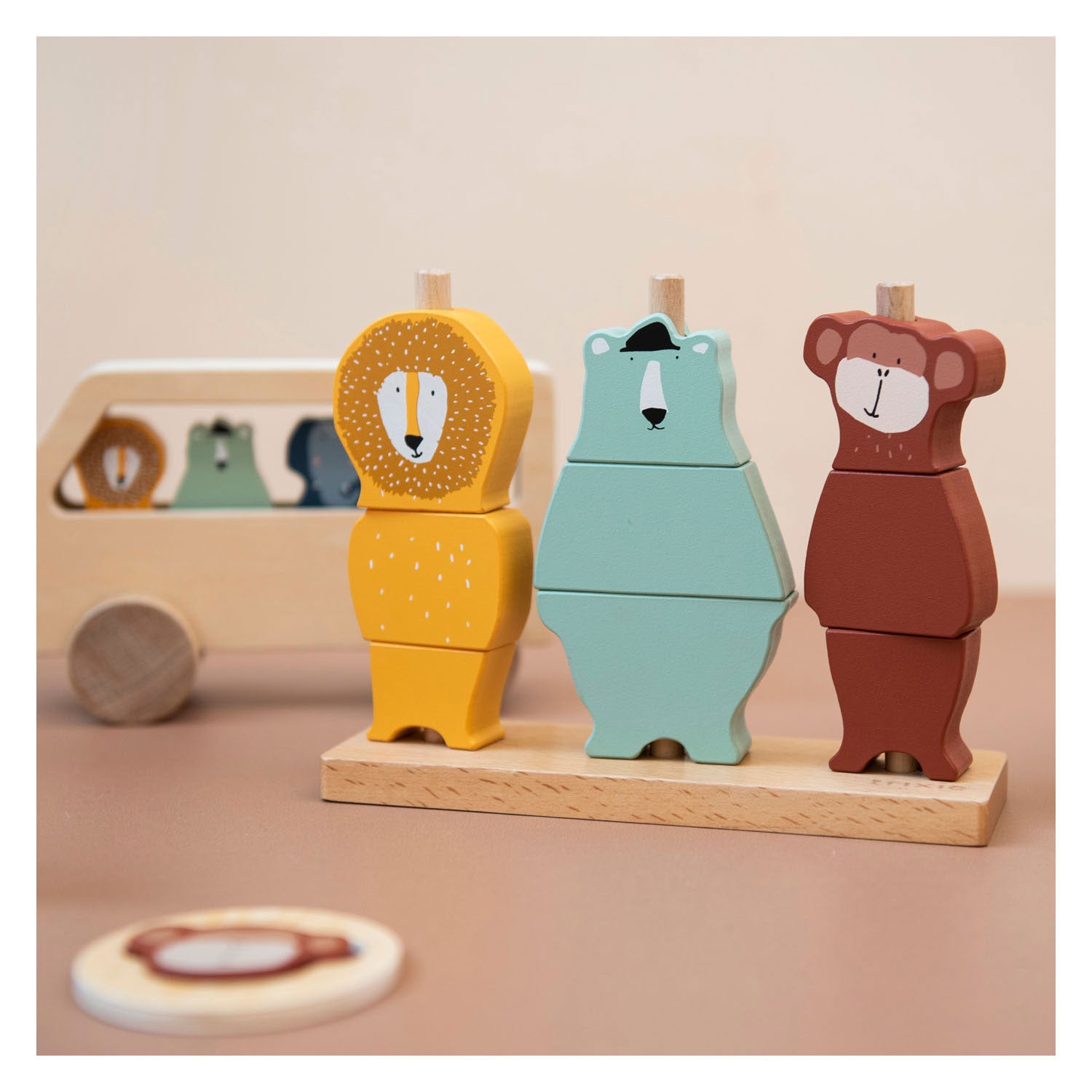 Trixie Wooden Stack d'animaux de puzzle
