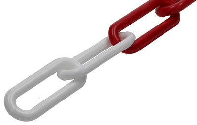 Mack 1005291 - chaîne plastique rouge blanc ø 6mm l 40mm 2m | 5 pièces