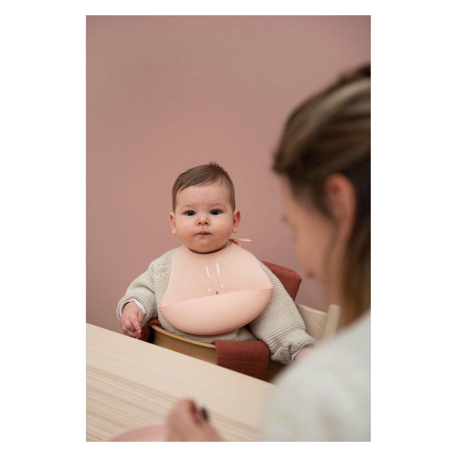 Trixie Silicone Slabbetje Mme Lapin, 2e.