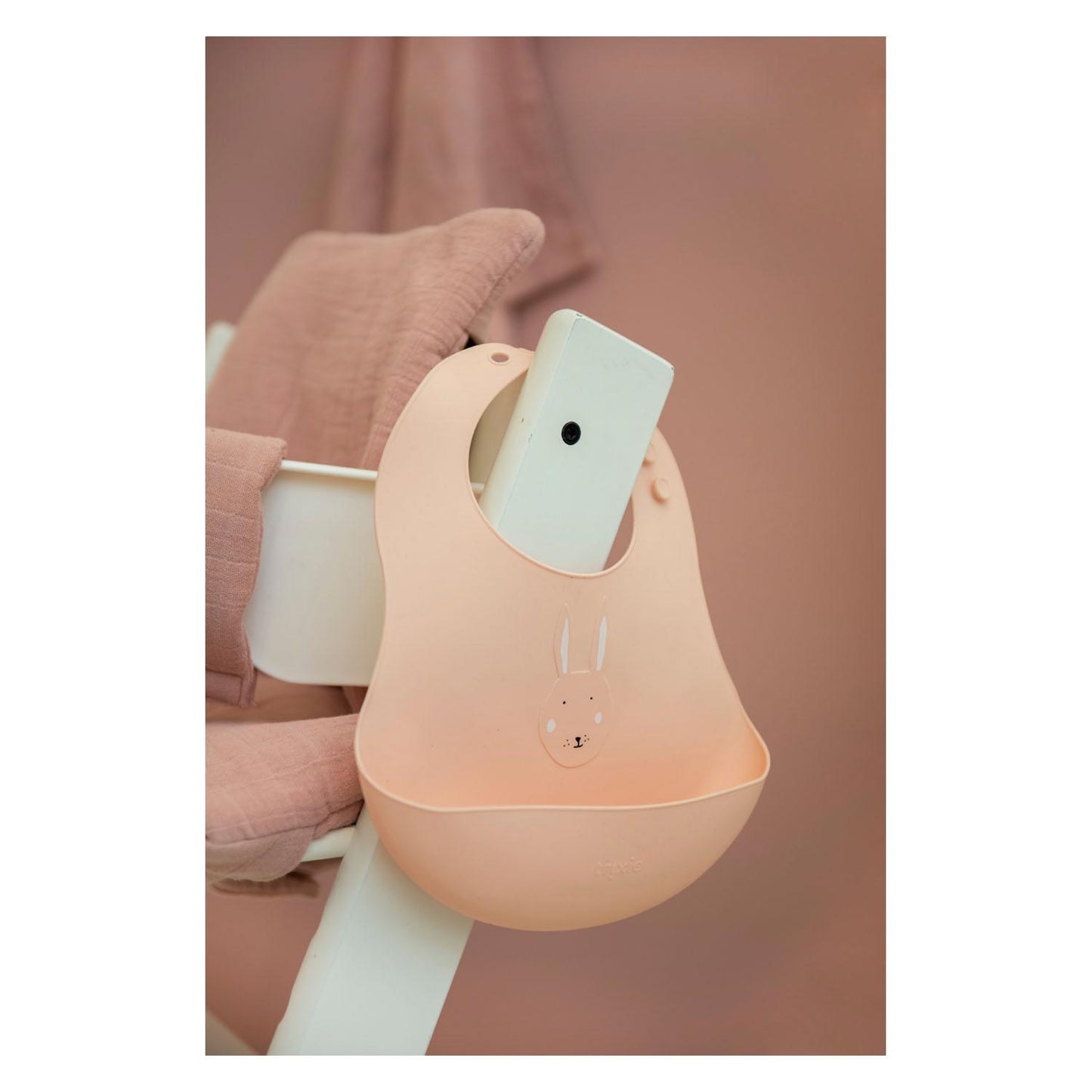 Trixie Silicone Slabbetje Mme Lapin, 2e.