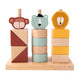 Trixie Wooden Animaux empilant des blocs, 15dlg.