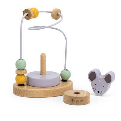 Paute à moteur en bois trixie Mme souris