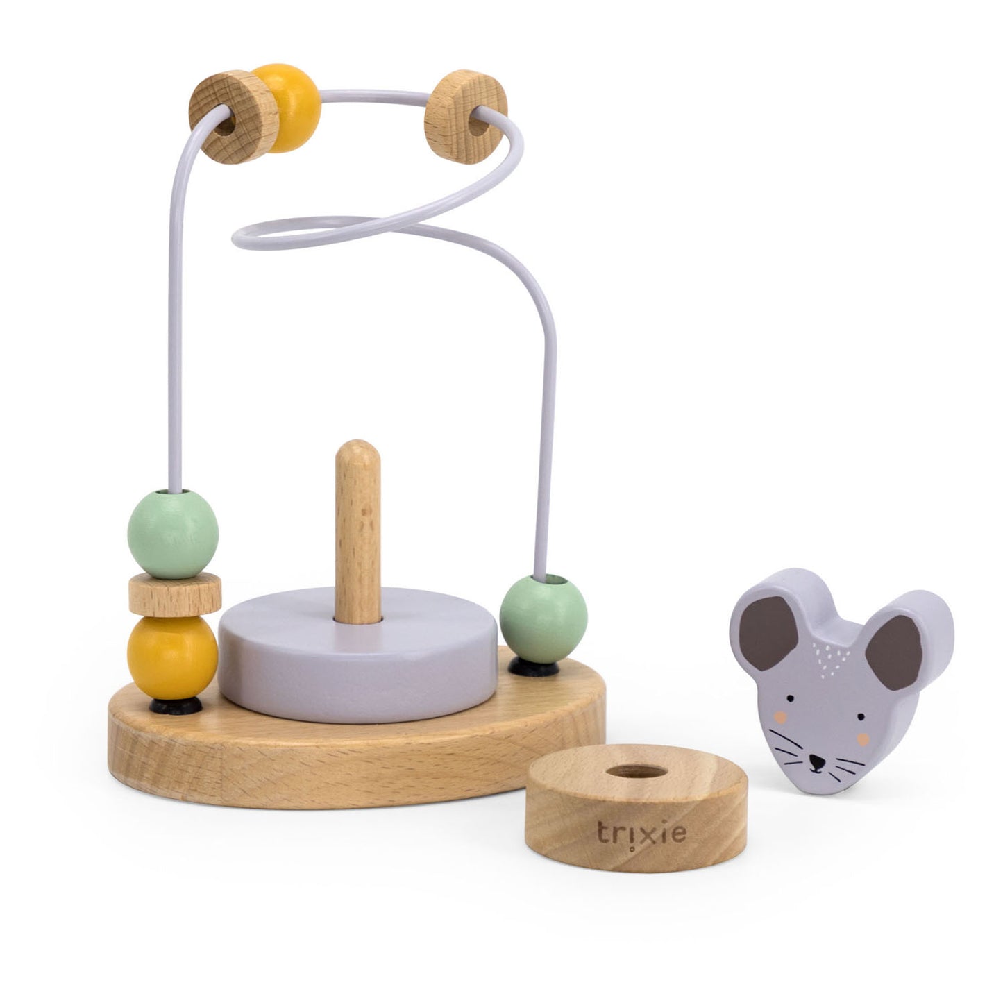 Paute à moteur en bois trixie Mme souris