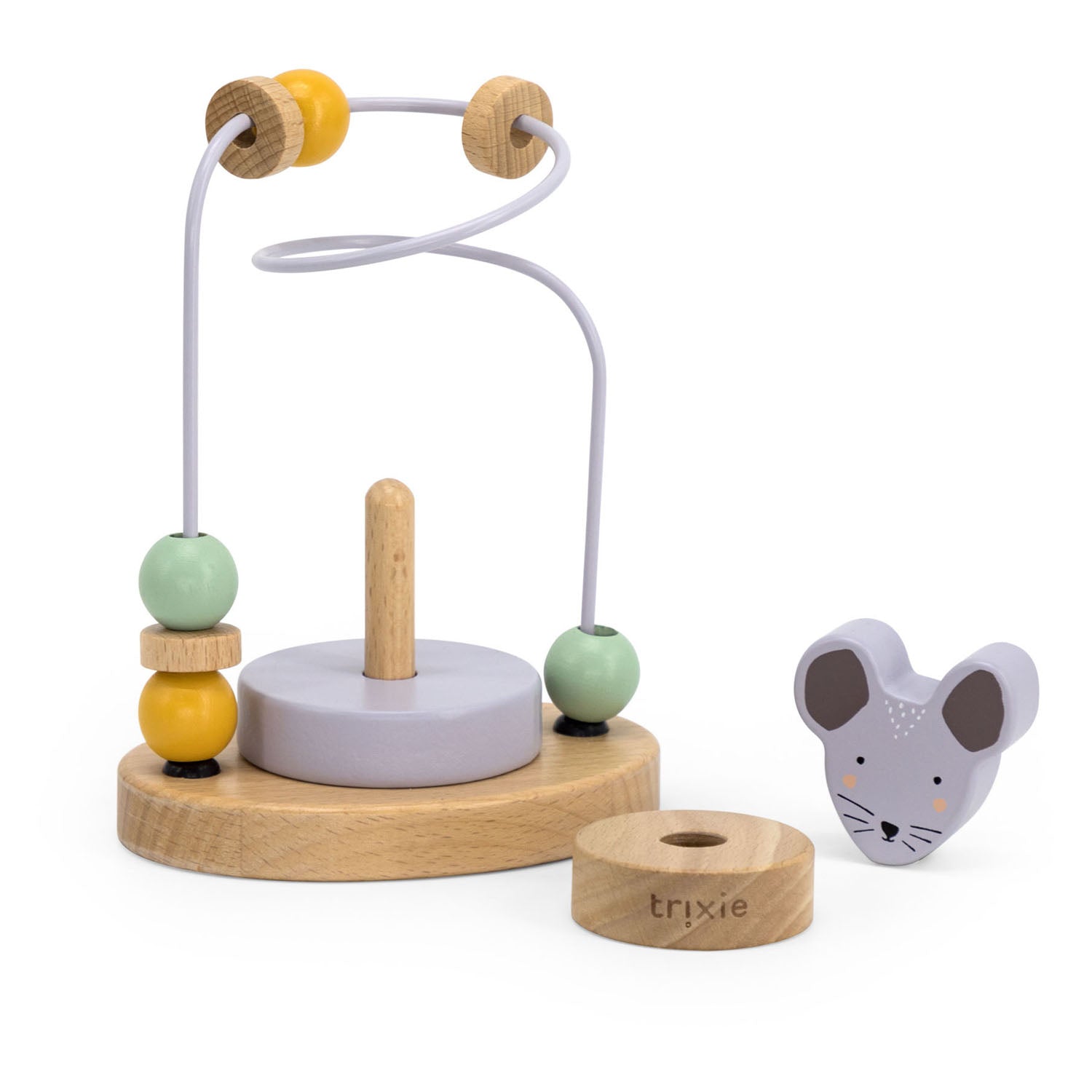 Paute à moteur en bois trixie Mme souris