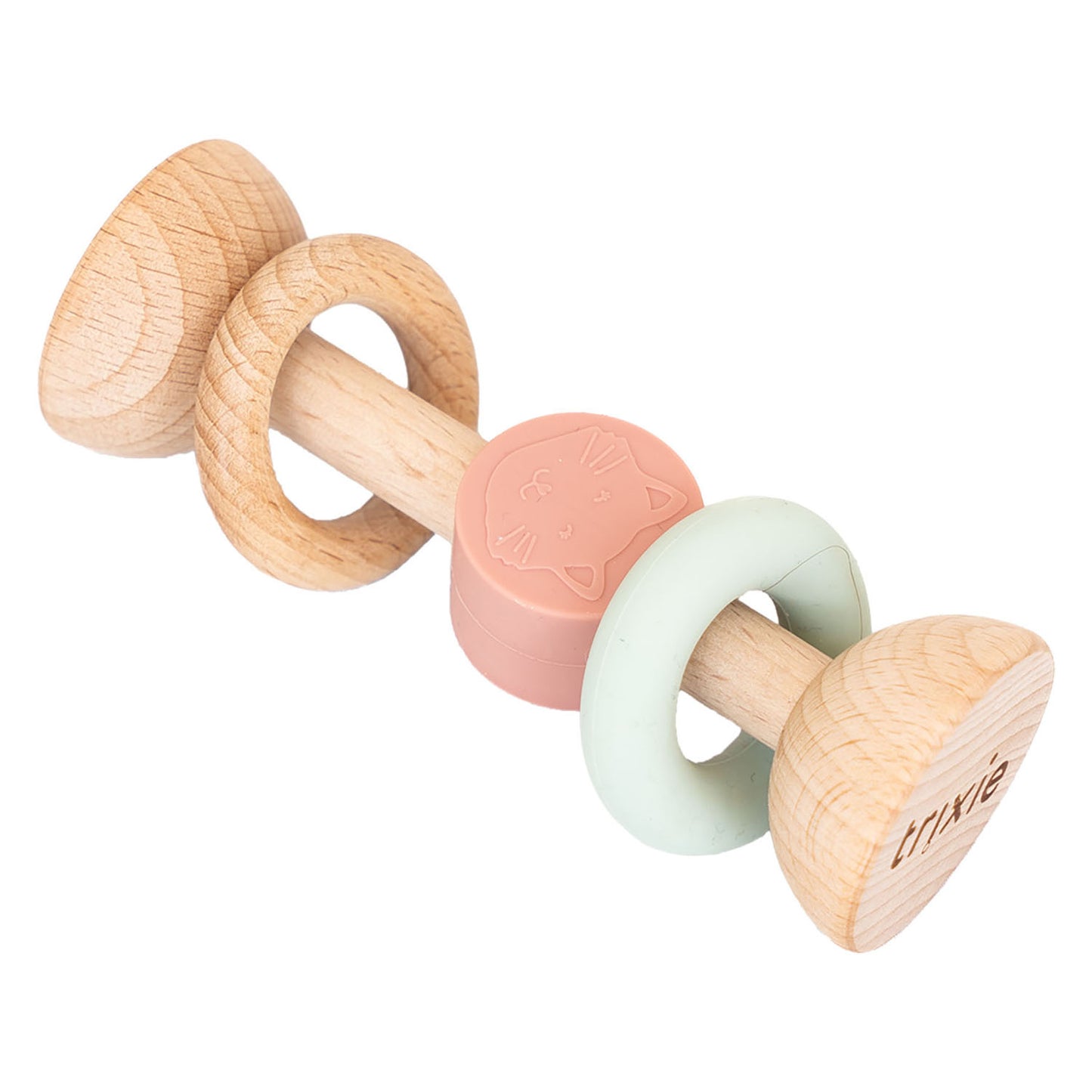 Trixie Wooden Silicone hochet Mme chat