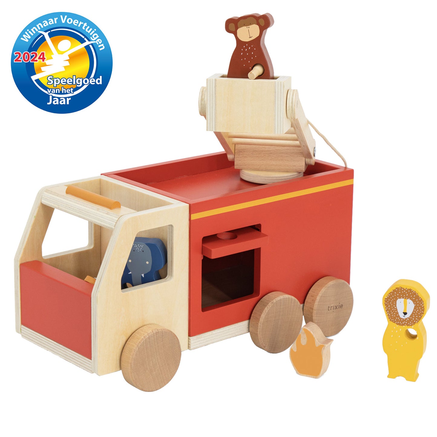 Trixie Houten Dieren Fire Truck