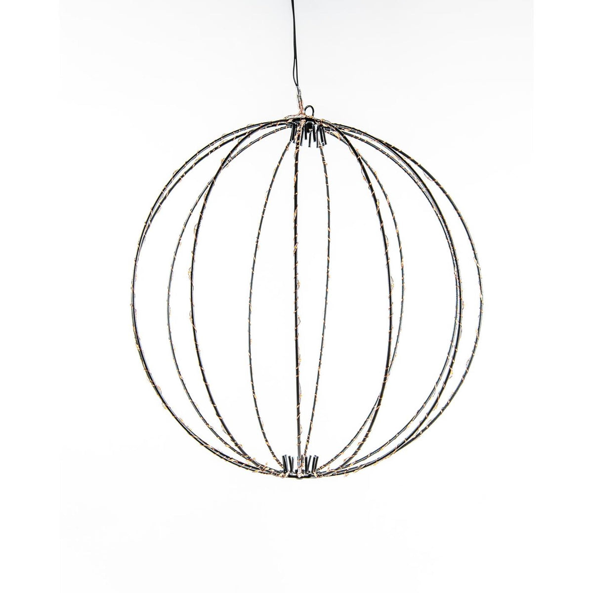Anna's collection boule lumineuse 40cm 192led classique chaude avec fonction flash minuterie variateur cordon de 5 mètres