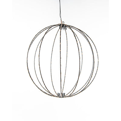 Anna's collection boule lumineuse 50cm 216led classique chaude avec fonction flash minuterie variateur cordon de 5 mètres