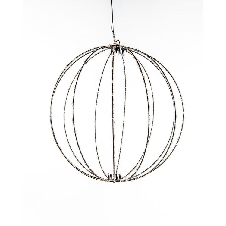 Anna's collection boule lumineuse 50cm 216led classique chaude avec fonction flash minuterie variateur cordon de 5 mètres