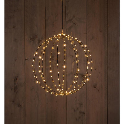 Anna's collection boule lumineuse 50cm 216led classique chaude avec fonction flash minuterie variateur cordon de 5 mètres