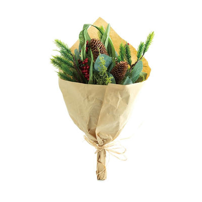 Maison de la nature bouquet de fleurs artificielles 46cm Noël