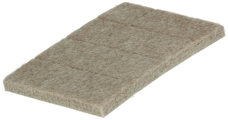 Mack 1047707 - super-feutre autocollant beige 19 x 19 mm 24 pcs | 12 pièces