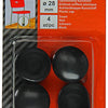 Mack 1047754 - bouchon en plastique noir ø 28 mm 4 pcs | 6 pièces