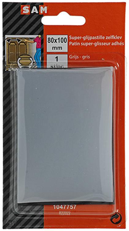 Mack 1047757 - pastille super coulissante autocollante gris 70 x 100 mm 1 pc pcs | 12 pièces