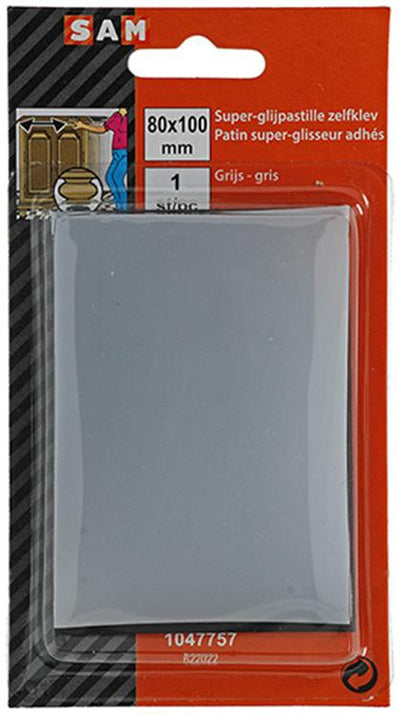 Mack 1047757 - pastille super coulissante autocollante gris 70 x 100 mm 1 pc pcs | 12 pièces