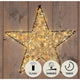 Anna's collection star metal 500led flash ip44 transformateur avec minuterie et variateur 56cm blanc chaud classique chaud