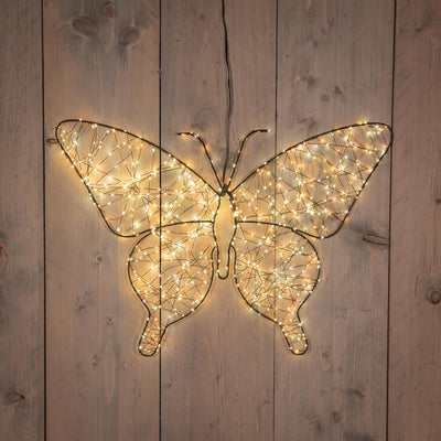 Anna's collection papillon lumineux 43cm 600LED IP44 avec fonction flash variateur minuterie