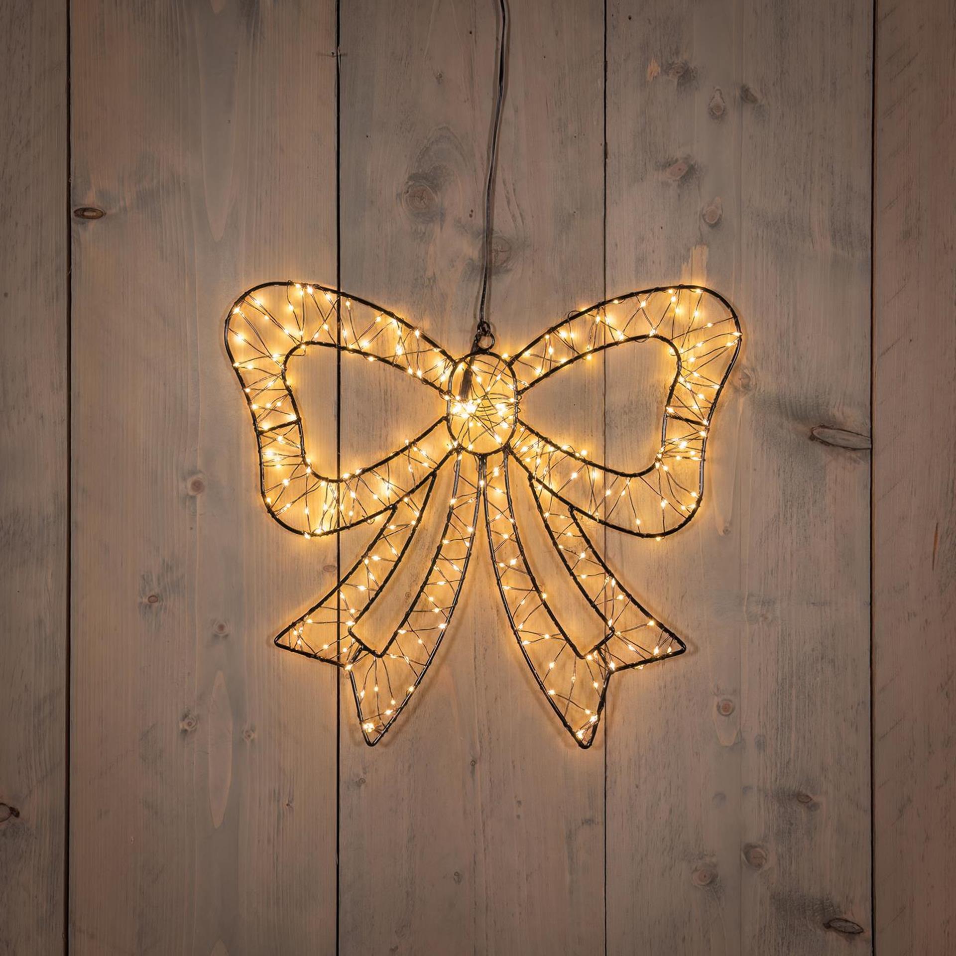 Anna's collection noeud papillon lumineux 34cm 278LED IP44 avec fonction flash variateur minuterie