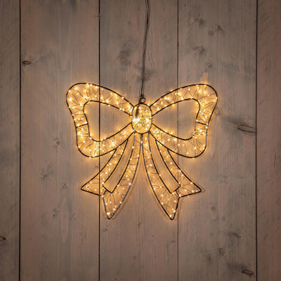 Anna's collection noeud papillon lumineux 34cm 278LED IP44 avec fonction flash variateur minuterie