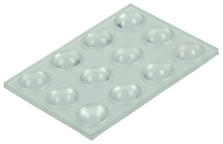 Mack 1047660 - silencieux autocollant transparent ø 8 mm 12 pcs | 12 pièces