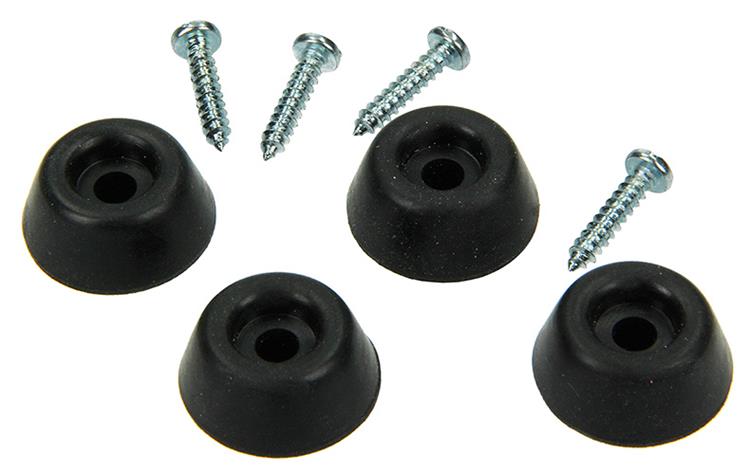Mack 1047662 - bouchon en caoutchouc + vis noir ø 22 mm 4 pcs | 6 pièces