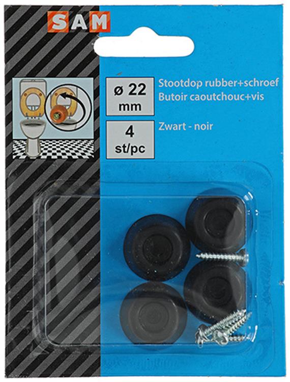 Mack 1047662 - bouchon en caoutchouc + vis noir ø 22 mm 4 pcs | 6 pièces