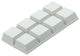 Mack 1047667 - bouchon en caoutchouc autocollant blanc 12 x 12 mm 8 pcs | 6 pièces