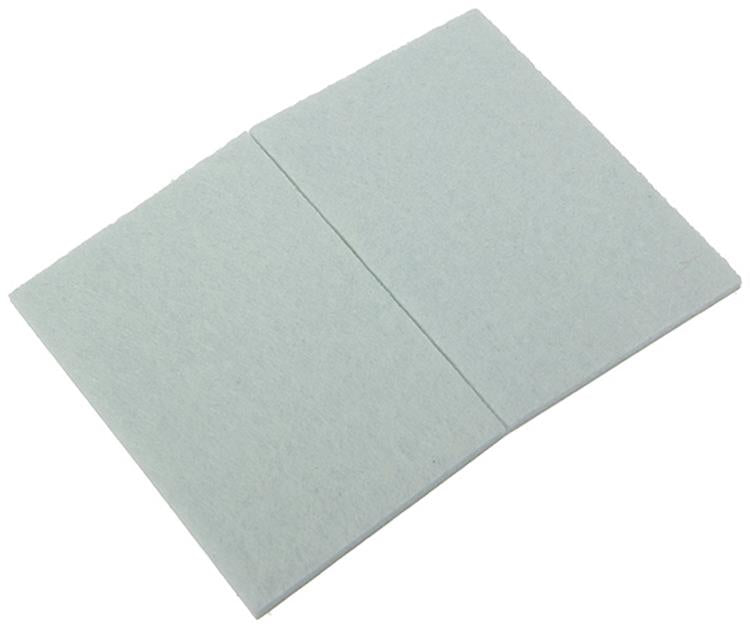 Mack 1047709 - pastille en feutre autocollante blanc 70 x 95 mm 1 pièce pièce | 12 pièces