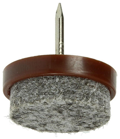 Mack 1047712 - patin de chaise avec feutre à clous marron ø 20 mm 8 pcs | 6 pièces